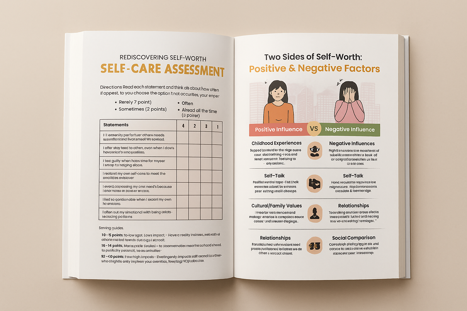 Increasing Self Worth workbook(5 Mins everyday)(Physical book)