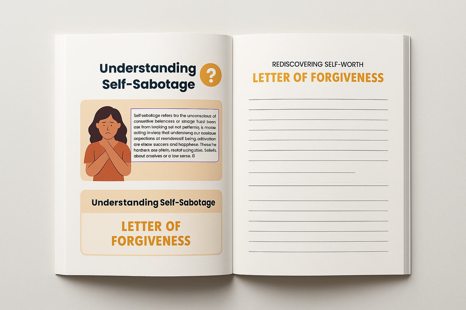 Increasing Self Worth workbook(5 Mins everyday)(Physical book)